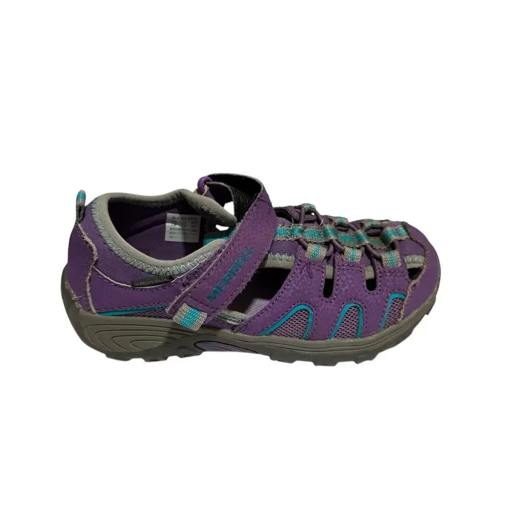 Merrell Girls Shoes 1W Purple ML-Girls H2O Hiker Sandal Sport Hydro Waterproof